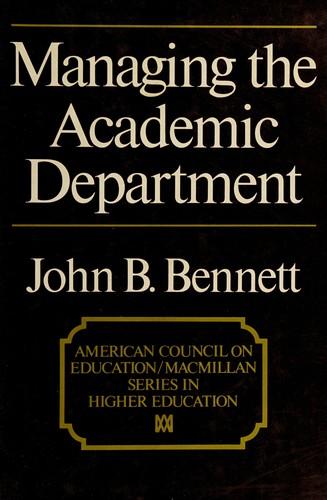 Cover of Managing the Academic Department